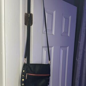 Hammitt Black Crossbody Bag with Gold Hardware